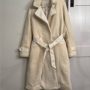 Elegant Cream Women's Coat